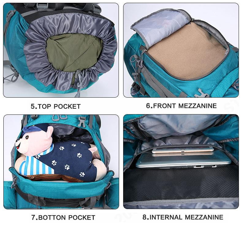 80L Camping Hiking Backpack - GearMeeUp