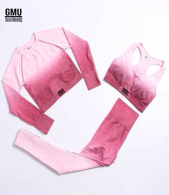 GearMeeUp Seamless Ombre Sports Set 3