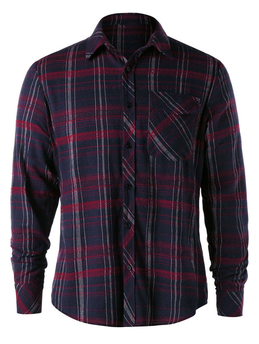 Plaid Chest Pocket Shirt - GearMeeUp