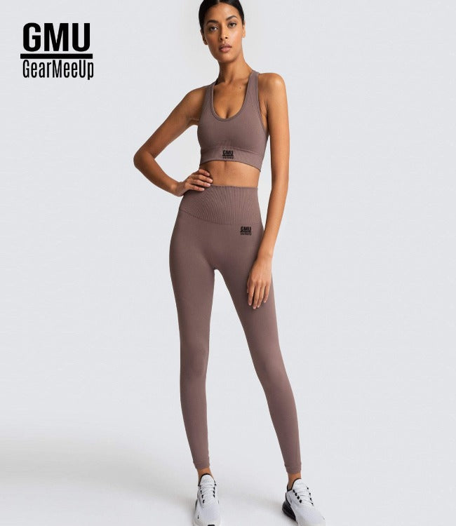 Gearmeeup Tempo Rib Seamless Activewear Set