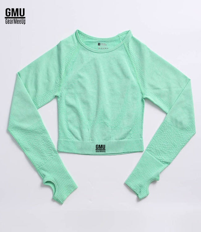 GearMeeUp Vital Seamless Long Sleeves Crop Top