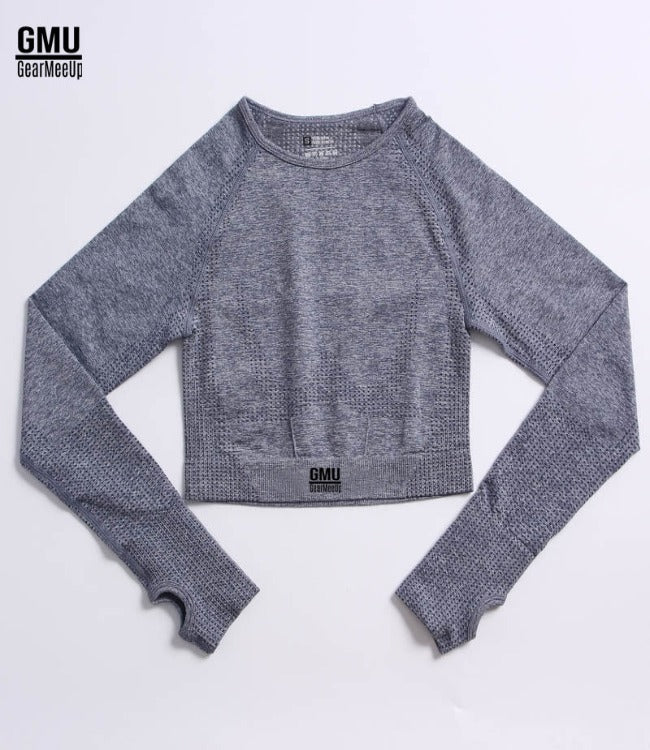 GearMeeUp Vital Seamless Long Sleeves Crop Top