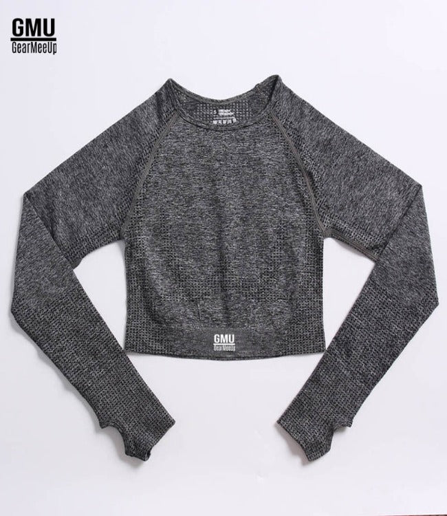 GearMeeUp Vital Seamless Long Sleeves Crop Top