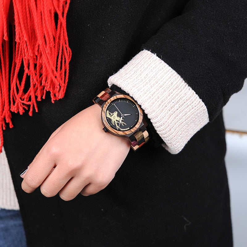 Classic Zebra Wood Watch - GearMeeUp