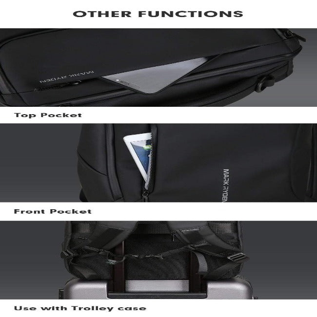 Multifunctional Waterproof Anti-theft Fashion Backpack - GearMeeUp