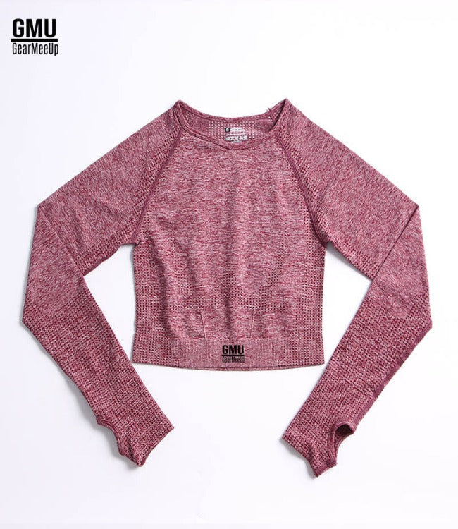 GearMeeUp Vital Seamless Long Sleeves Crop Top