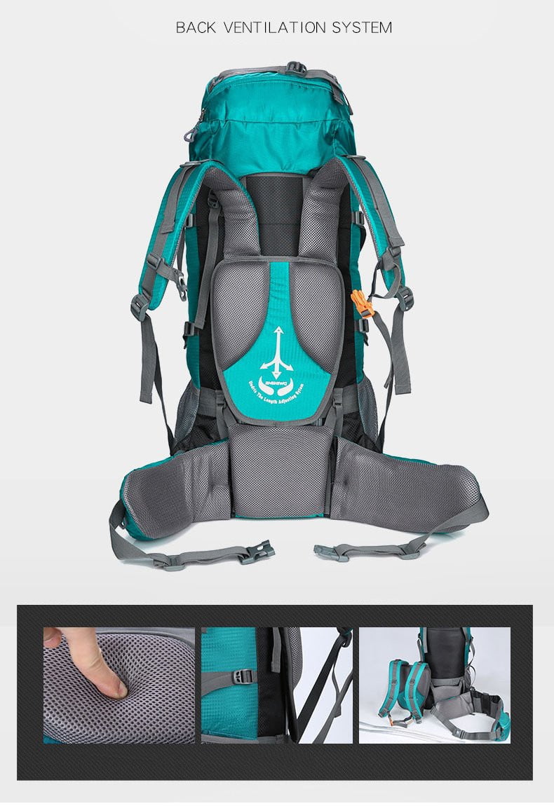 80L Camping Hiking Backpack - GearMeeUp