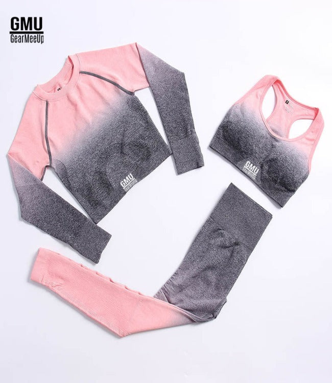GearMeeUp Seamless Ombre Sports Set 3