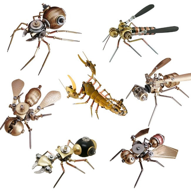 3D Metal Mechanical Insect Decor - GearMeeUp