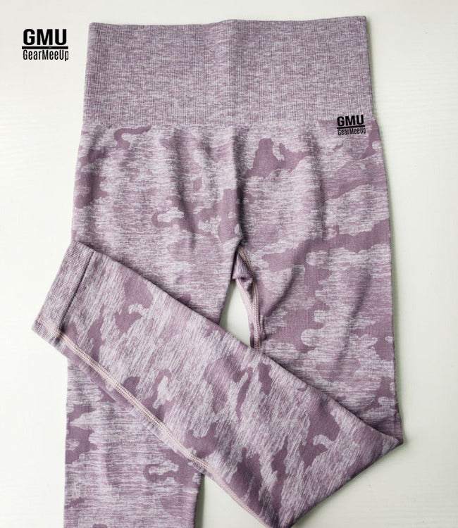 High-Waisted Camo Seamless Leggings