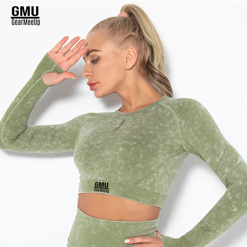 Sculpt Dry Long Sleeve Crop Top
