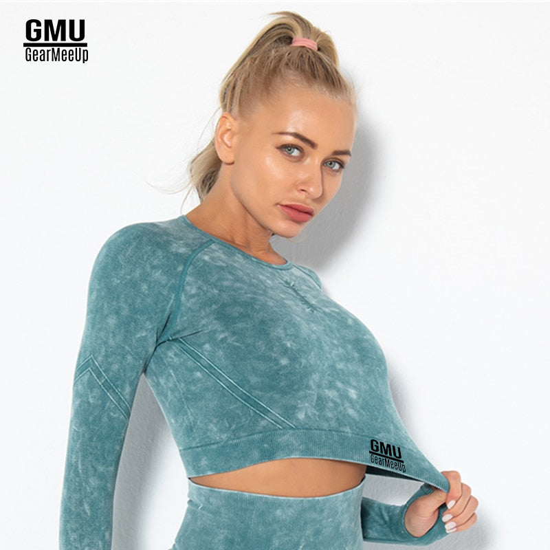 Sculpt Dry Long Sleeve Crop Top