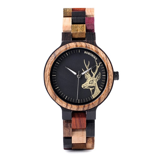 Classic Zebra Wood Watch - GearMeeUp