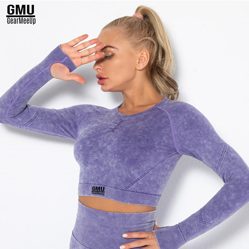 Sculpt Dry Long Sleeve Crop Top