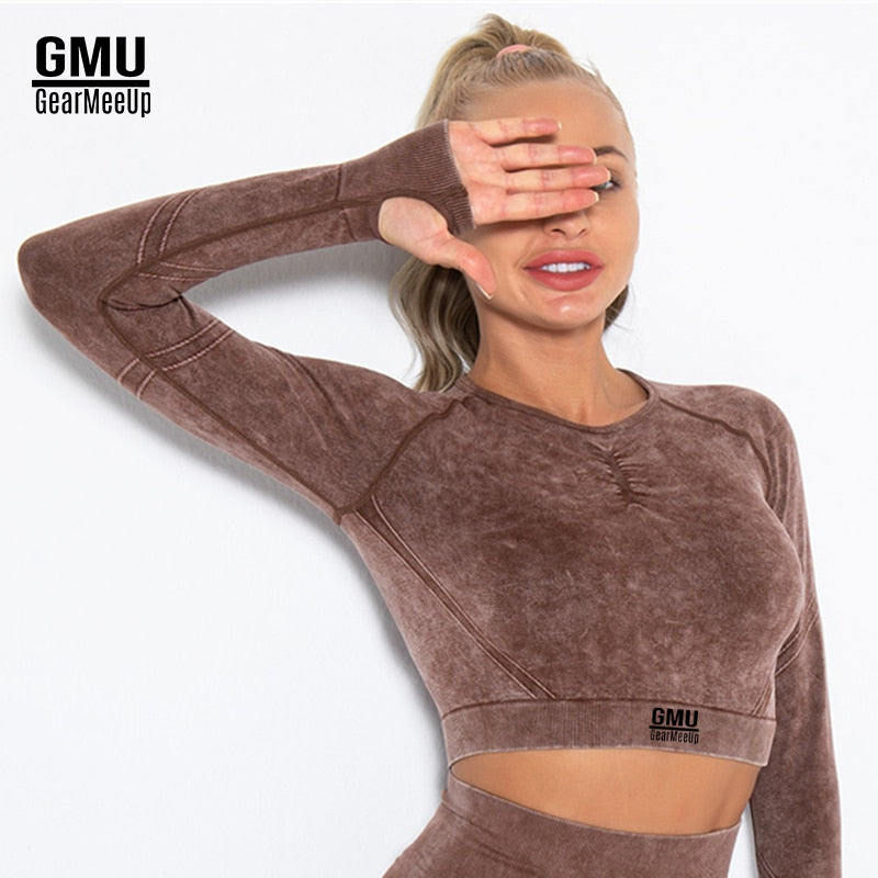 Sculpt Dry Long Sleeve Crop Top
