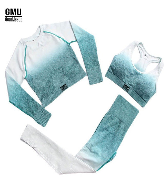 GearMeeUp Seamless Ombre Sports Set 3