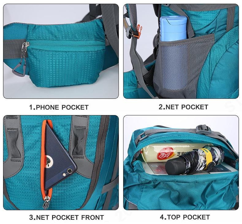 80L Camping Hiking Backpack - GearMeeUp