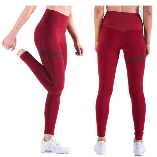 High-Waisted Fitness Sports Leggings - GearMeeUp