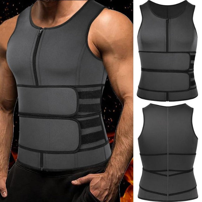 Adjustable Workout Body Shaper with Double Zipper - GearMeeUp