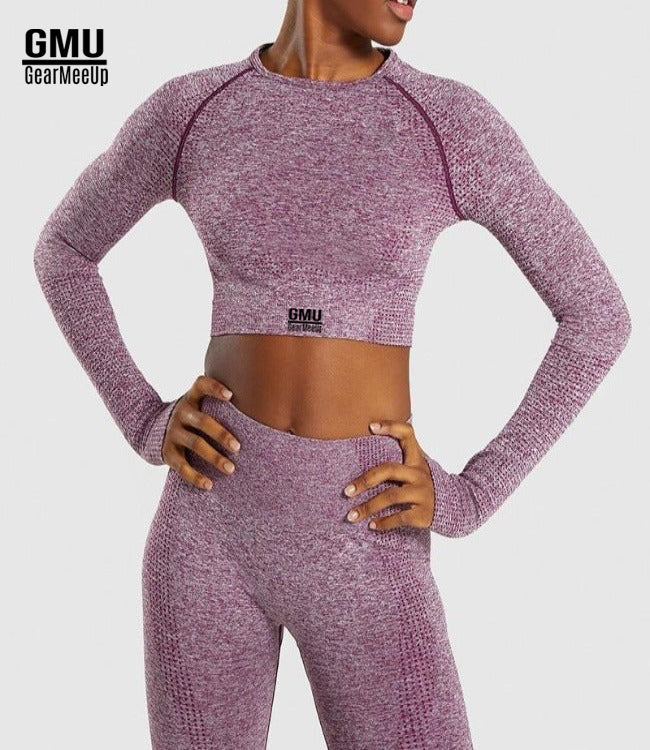 Vital Seamless Leggings & Crop Top Long Sleeve