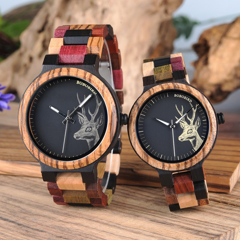 Classic Zebra Wood Watch - GearMeeUp