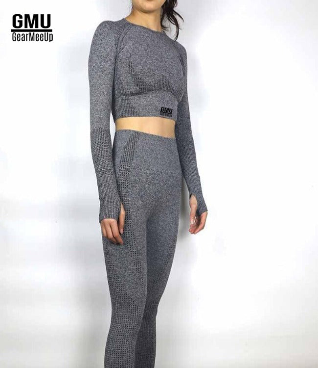 Vital Seamless Leggings & Crop Top Long Sleeve