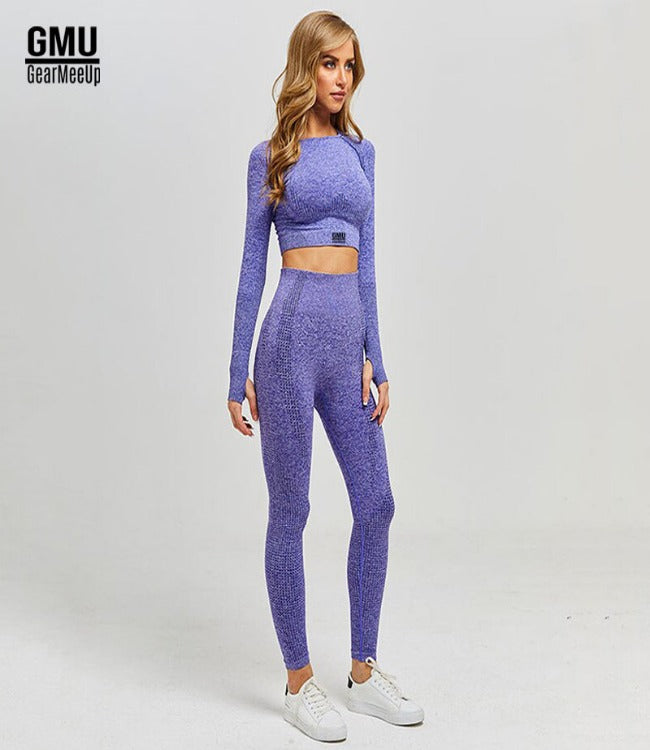Vital Seamless Leggings & Crop Top Long Sleeve