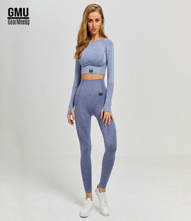 Vital Seamless Leggings & Crop Top Long Sleeve