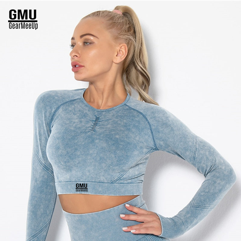 Sculpt Dry Long Sleeve Crop Top