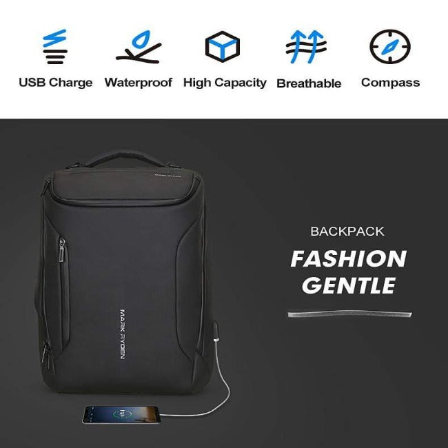 Multifunctional Waterproof Anti-theft Fashion Backpack - GearMeeUp