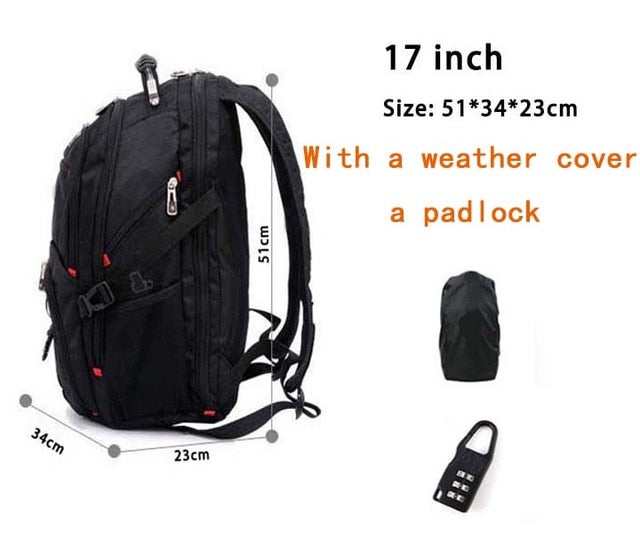 Swiss Multifunctional Waterproof Laptop Backpack - GearMeeUp