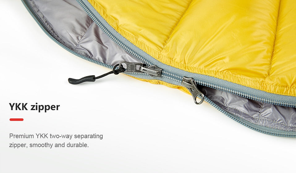 Ultralight Outdoor White Goose Down Mummy Sleeping Bag - GearMeeUp
