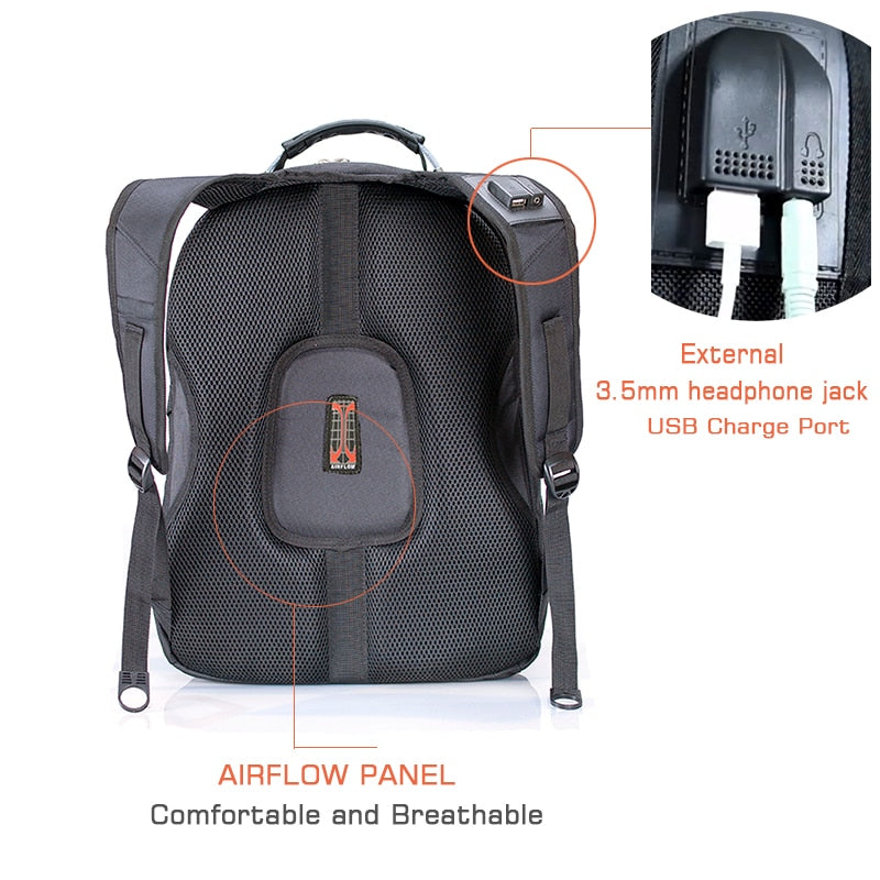 Swiss Multifunctional Waterproof Laptop Backpack - GearMeeUp