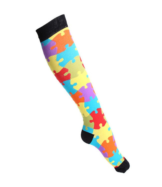 GearMeeUp | Elastic Multi-Colour Compression Socks