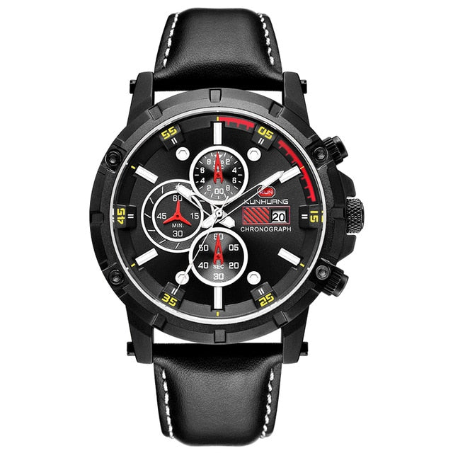 Stylish Wood Chronograph Military Mens Watch - GearMeeUp