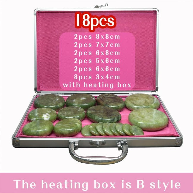 Natural Jade Hot Stone Massage Set - GearMeeUp