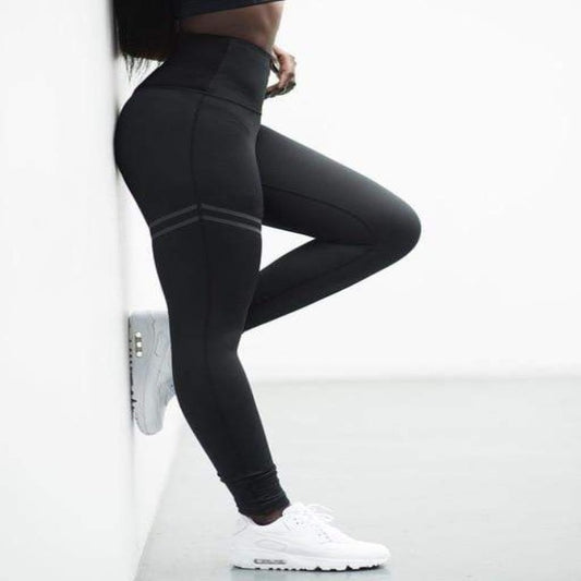 High-Waisted Fitness Sports Leggings - GearMeeUp