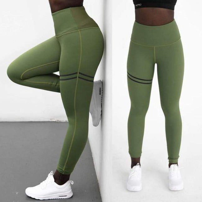 High-Waisted Fitness Sports Leggings - GearMeeUp