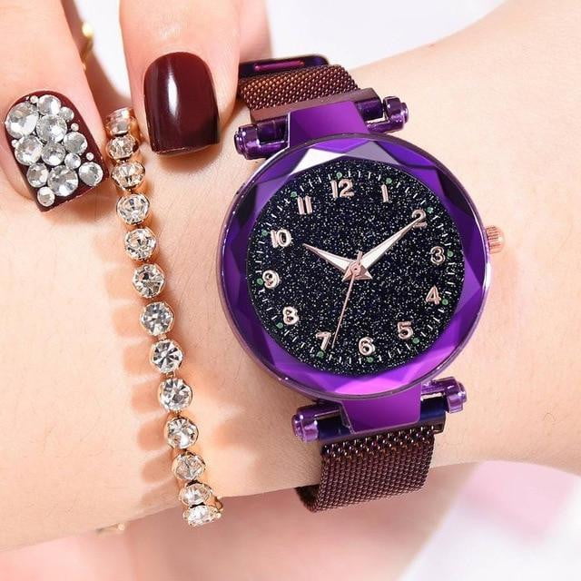 Classic Luxury Luminous Starry Sky Magnetic Watch - GearMeeUp