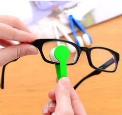 HOT! 5 Colors Mini Microfiber Two-side Sunglasses Brush Eyeglass Cleaner Brush Spectacles Rub Cleaner Glasses Clean Tool Brush