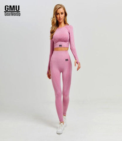 Vital Seamless Leggings & Crop Top Long Sleeve
