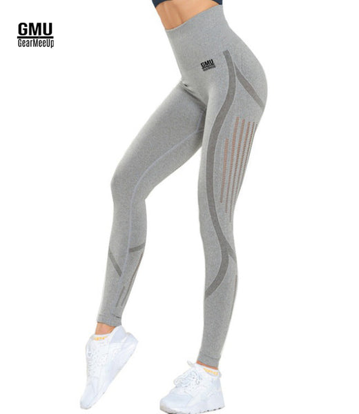 High-Waisted Mesh Seamless Leggings