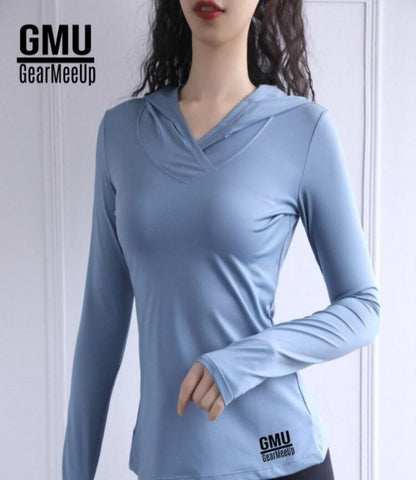 GeraMeeUp Recover Breathable Lightweight Yoga Hoodie
