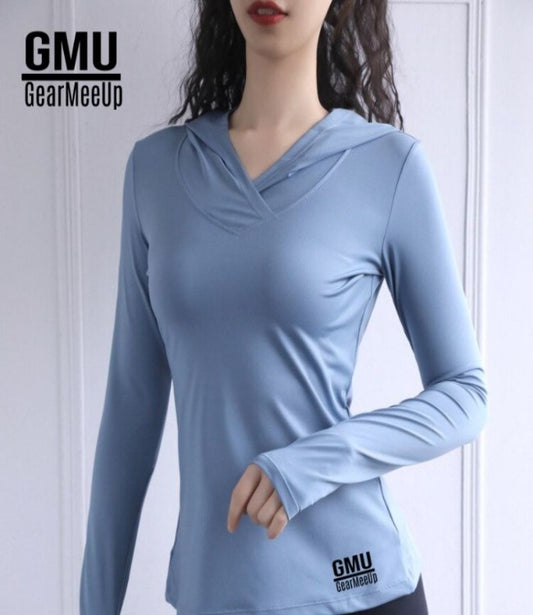 GeraMeeUp Recover Breathable Lightweight Yoga Hoodie