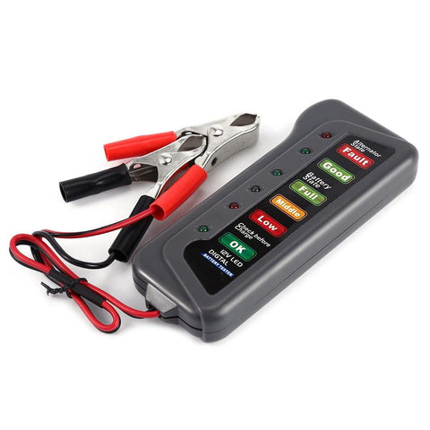 12V Digital Battery Tester - GearMeeUp