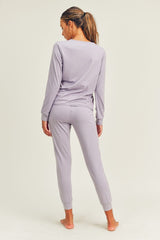 Long Sleeve Top and Lounge Pant Set