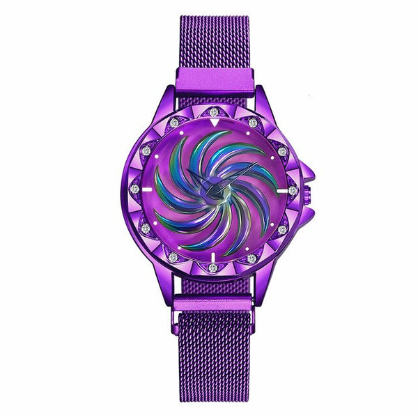 Unique Magnet Buckle Rotating Watch