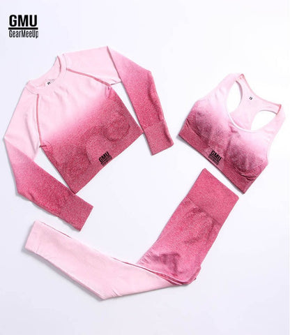 GearMeeUp Seamless Ombre Sports Set 3