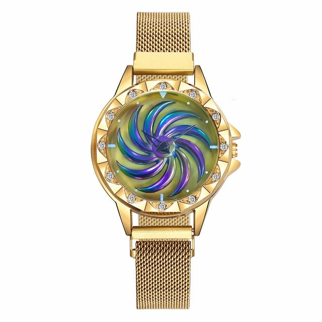 Unique Magnet Buckle Rotating Watch - GearMeeUp