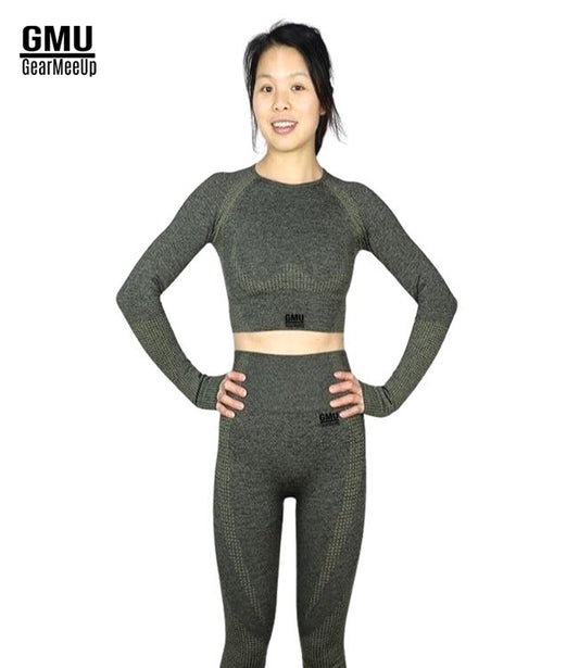 Vital Seamless Leggings & Crop Top Long Sleeve